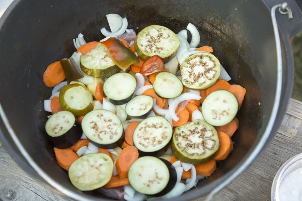 Légumes frais pour le déjeuner — Photo