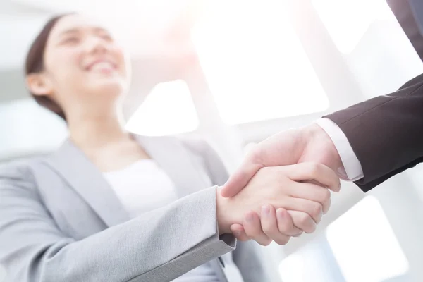 Success business people shake hands — Stock Photo, Image