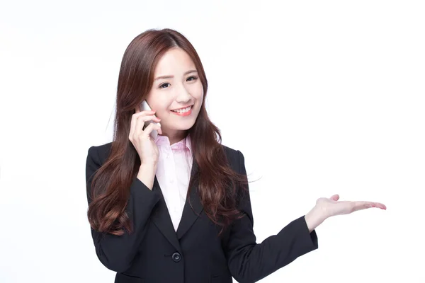 Businesswoman talking on the phone — Stock Photo, Image