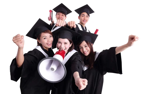 Grupo de estudiantes graduados felices — Foto de Stock