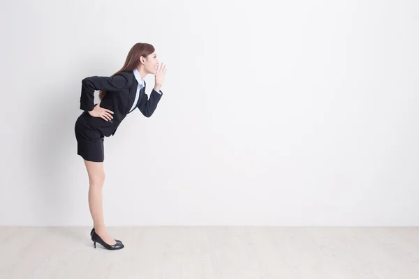 ビジネスの女性の叫び — ストック写真