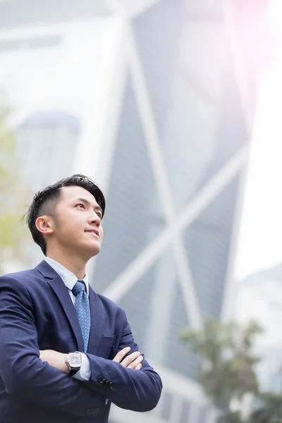 Business man smiling — Stock Photo, Image