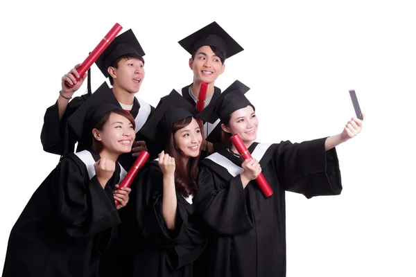 Students taking picture — Stock Photo, Image