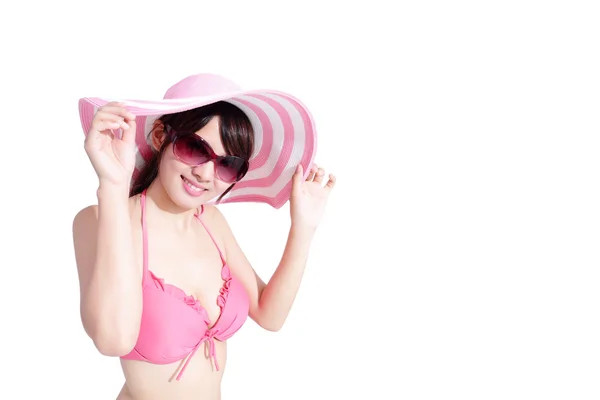 Woman wearing bikini posing — Stock Photo, Image