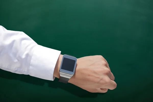 Wearable Smart watch with chalkboard — Stock Photo, Image