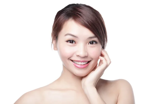 Asian woman is smiling — Stock Photo, Image