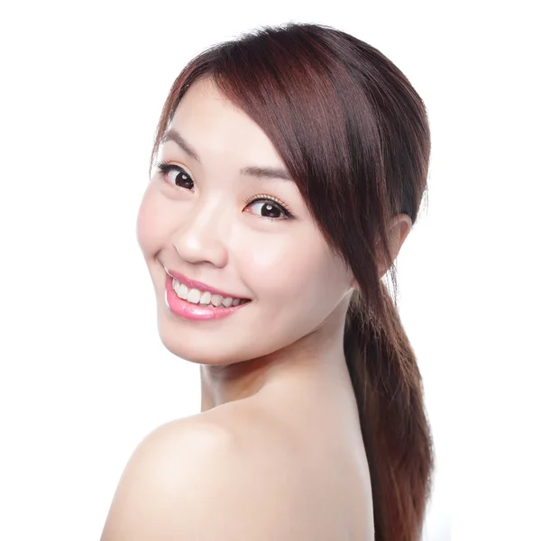 Asiatico donna è sorridente — Foto Stock
