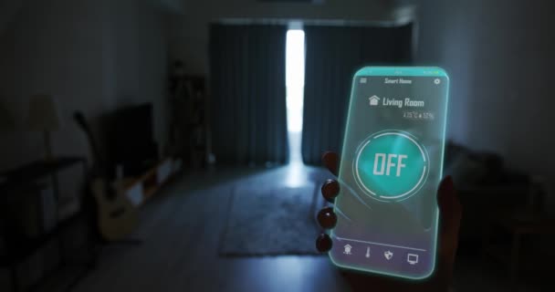 Smart Home Lichtsystem — Stockvideo