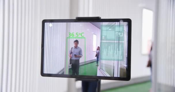 Dispositivo di misurazione della temperatura — Video Stock