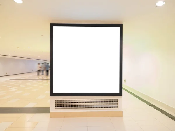 Grande Luminosa Publicidade Lightbox Display Outdoor Branco Interior — Fotografia de Stock