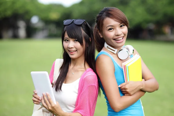 Chica feliz Estudiantes universitarios — Foto de Stock