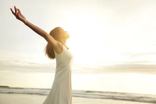 Smile Free and happy woman Stock Image