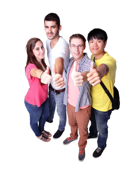Skupina happy studentů — Stock fotografie