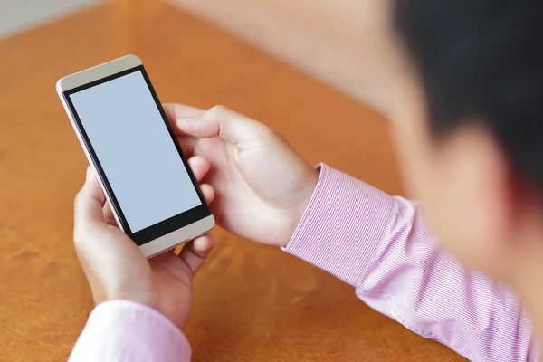 Teléfono inteligente con espacio de copia — Foto de Stock