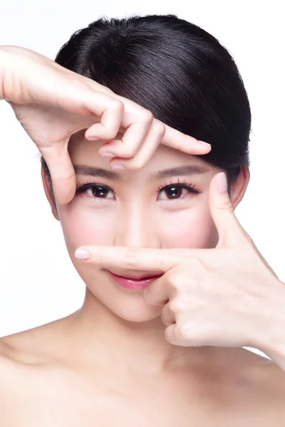 Gesichts- und Augenpflege für Frauen — Stockfoto