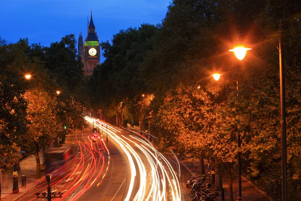 Big Ben τη νύχτα — Φωτογραφία Αρχείου