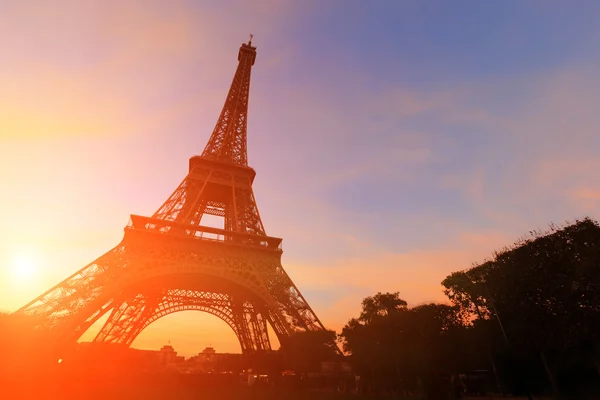 Silueta de la Torre Eiffel —  Fotos de Stock