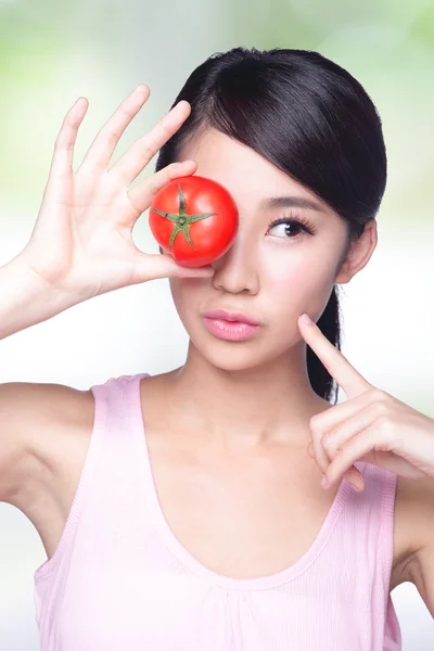 Tomato is great for health — Stock Photo, Image