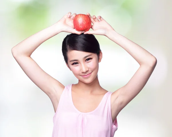 Apple is good for health — Stock Photo, Image
