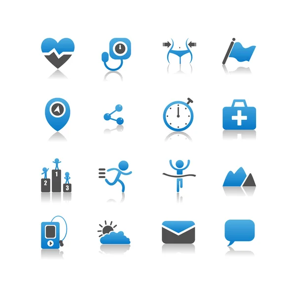 Kesehatan, set ikon - Stok Vektor