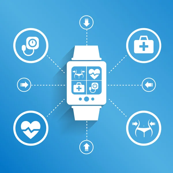 Dispositivo per la salute — Vettoriale Stock