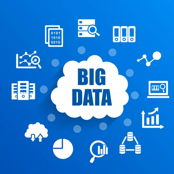 Definitie van big data — Stockvector