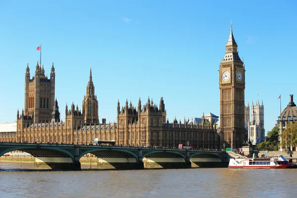 Big Ben e Casas do Parlamento — Fotografia de Stock