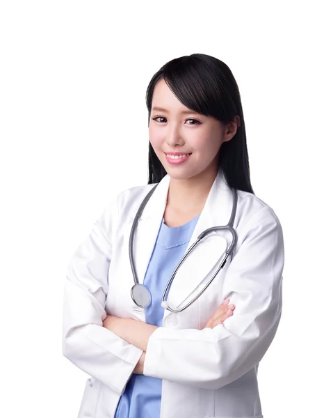 Arts met een stethoscoop poseren — Stockfoto