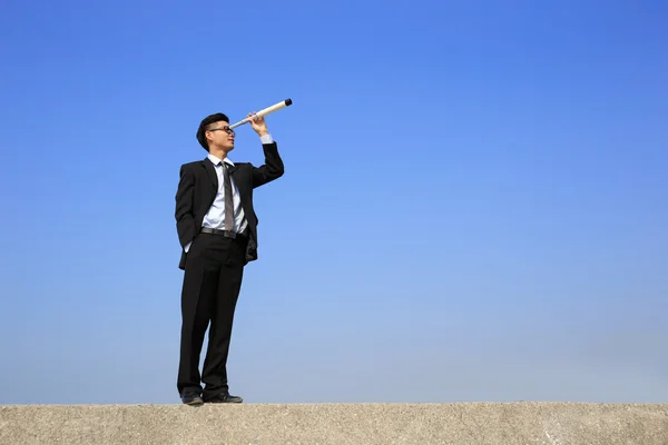 Businessman looking forward — Stock Photo, Image