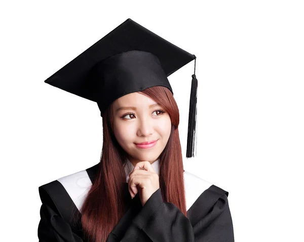 Estudante sorrindo se formando — Fotografia de Stock