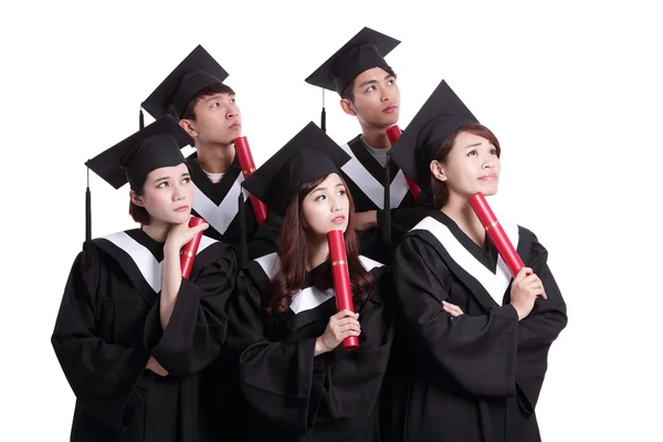 Estudiantes pensando en su futuro — Foto de Stock