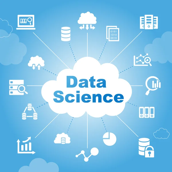 Data Science concept — Stock Vector