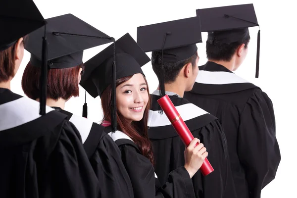 Studente ragazza sorridente — Foto Stock