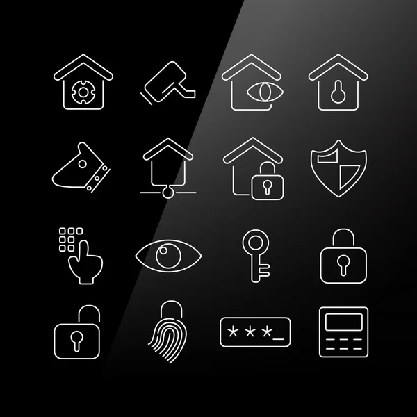 Security concept icon set — Stock Vector