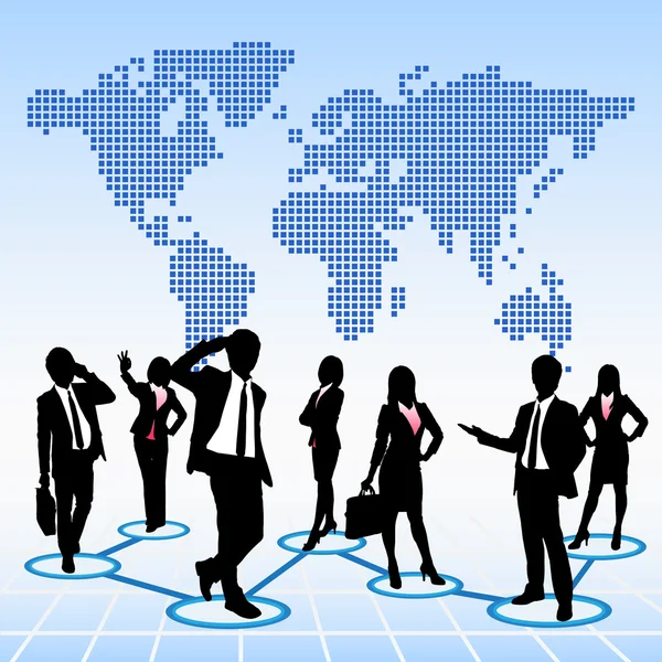 Wereldwijde human resources concept — Stockvector