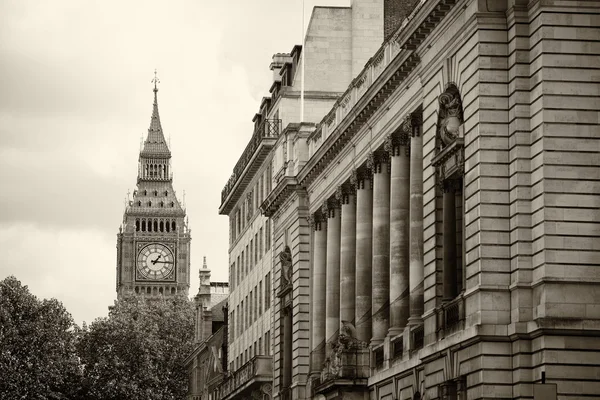 Μονόχρωμη Big Ben Λονδίνο — Φωτογραφία Αρχείου