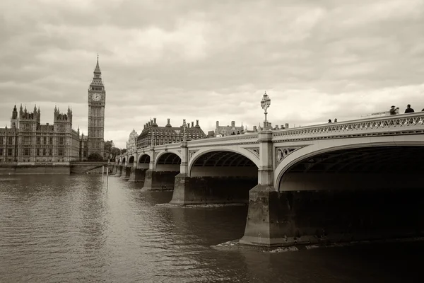 Monocromático grande ben london — Fotografia de Stock
