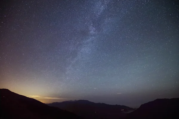 Úžasná hvězdná noc — Stock fotografie