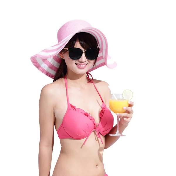 Summer and Happy bikini girl — Stock Photo, Image