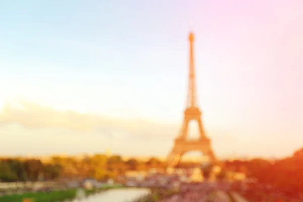 Defocus bokeh suddig Eiffeltornet — Stockfoto