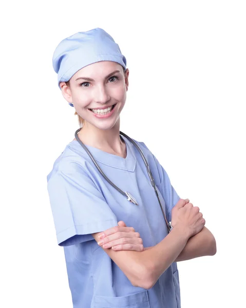 Médico cirurgião mulher — Fotografia de Stock