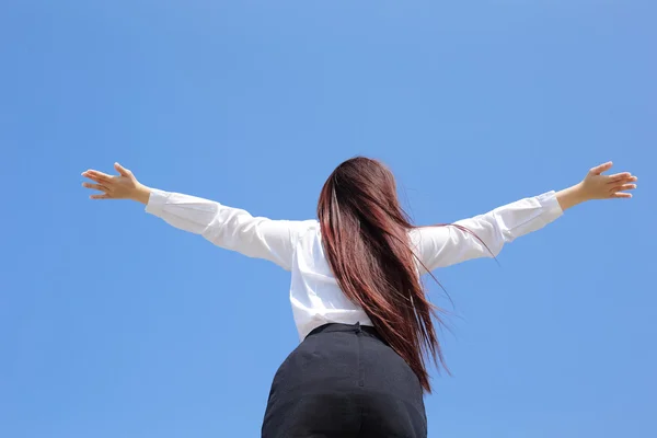 Mujer de negocios despreocupada — Foto de Stock