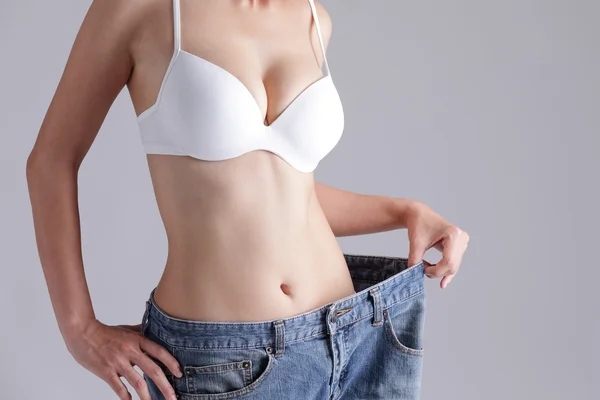 Weight loss woman — Stock Photo, Image