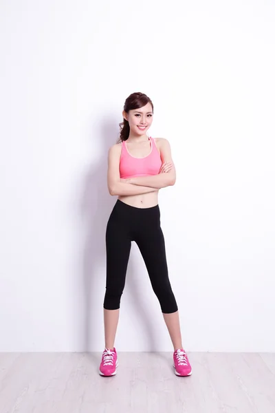 Sporty Woman standing