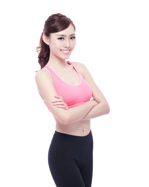 Fitness sport woman  smiling — Stock Photo, Image