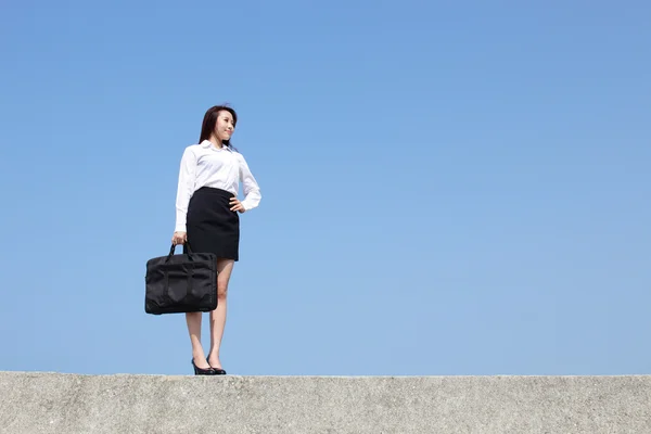 Asian Business woman looking away — Stock Photo, Image