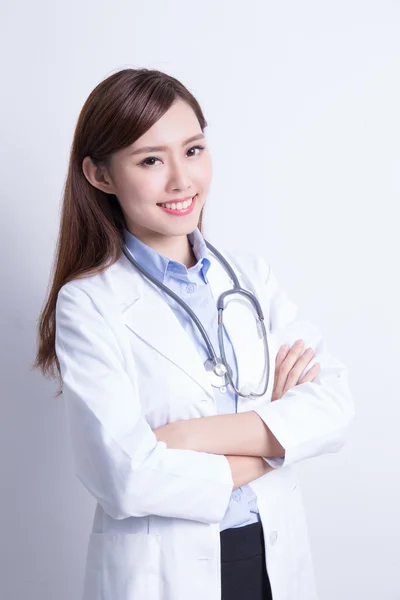 Sorriso medico donna — Foto Stock