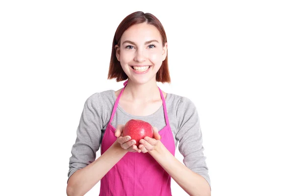 Happy young woman housewife — Stock Photo, Image