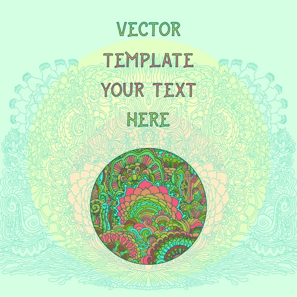 Vintage Floral Vector Fond — Image vectorielle