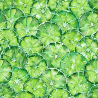 Alkol mürekkebi tekniğinde egzotik narenciye deseni var.